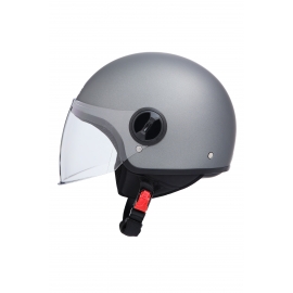 CASCO JET VISIERA LUNGA NSE106L (GRIGIO)